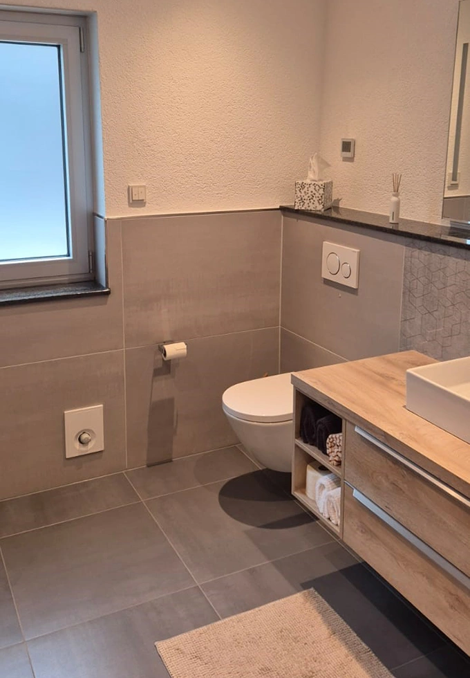 Renoviertes Badezimmer