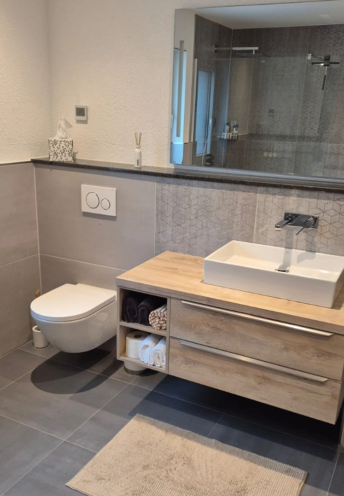 Renoviertes Badezimmer