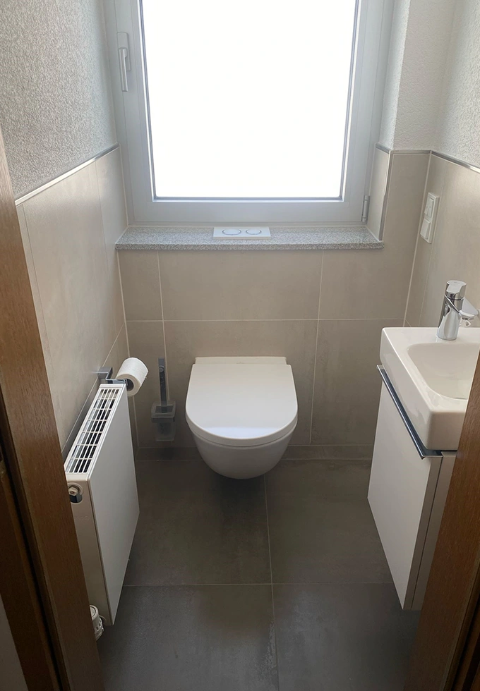 Renoviertes Badezimmer